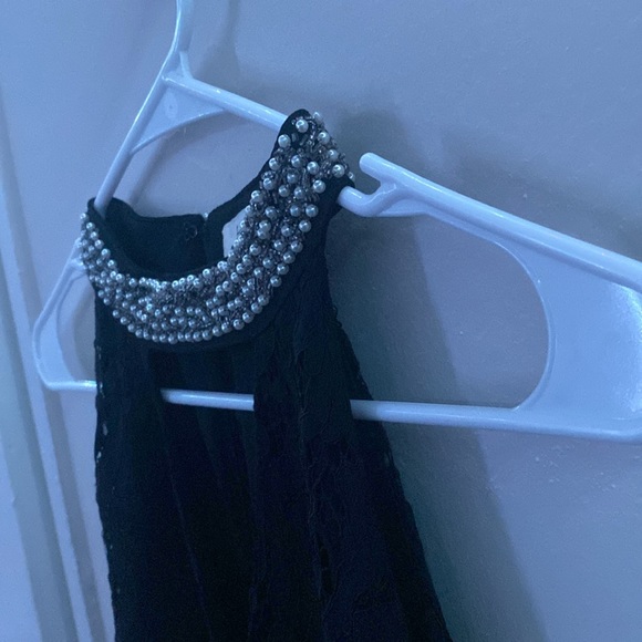 Francesca’s Black Lace Dress Size L - Picture 3 of 8